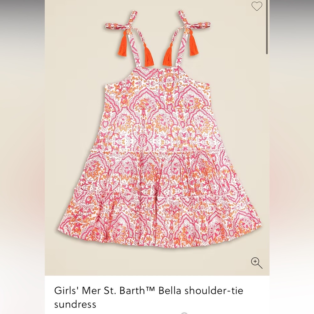 Girls' Mer St. Barth Bella shoulder-tie sundress | Size 4